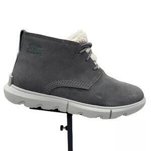 SOREL Explorer Next Drift Women's Boots Size 8.5 Gray Suede Waterproof
